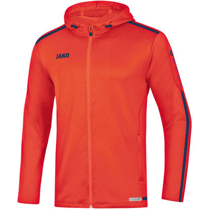 Afbeeldingen van JAKO Jas met kap Striker 2.0 flame/navy (6819/18) - SALE